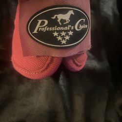 Professional’s Choice Equine Dark Pink Bell Boots Size Medium 