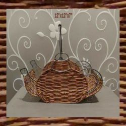 CHARMING & UNIQUE DECORATIVE KETTLE SHAPED BASKET