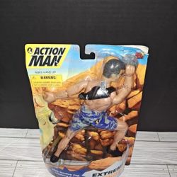 ACTION MAN Extreme Climber Suction Cup Grip 12" Figure Hasbro Fox Kids 1999 NEW