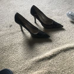 Black Leopard Print Heels