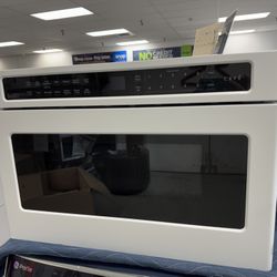 Cafe 24 in. Width. 1.2 cu.ft. 1,000 Watts Built-In Microwave Drawer in Matte White with Sensor Cooking