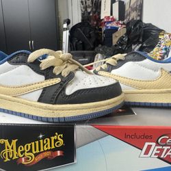 Jordan 1 Retro Low OG SP Fragment x Travis Scott (Kid Size 10c)