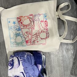 Kpop Demon Hunter Huntrx Halloween Basket Tote Bag Gift Set Roses