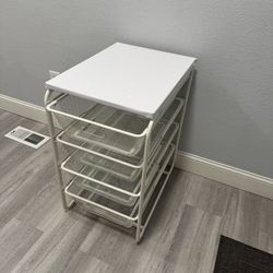 IKEA JONAXEL Mesh Drawer Unit - White