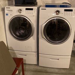 Samsung washer and dryer with drawers