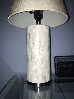 White Table Lamp & Shade