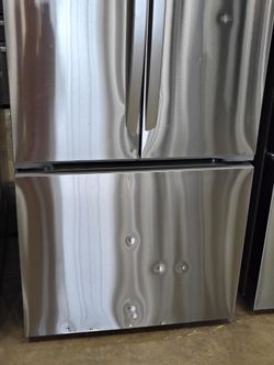 LG three door French door countered up refrigerator 21 cu. Great for garage