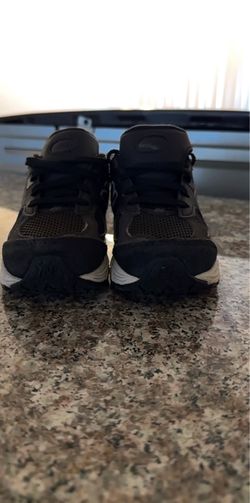 Black Trail Sneakers with Lace-Up Closure