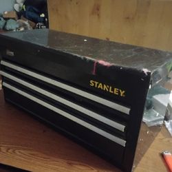 Stanley 3 Drawer Tool Box With Some Tools