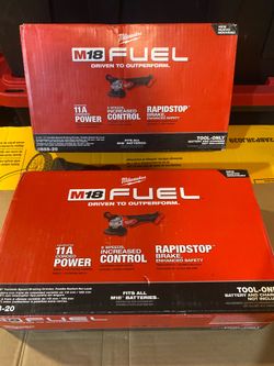 M18 Fuel 4-1/2”-5” Grinders Nuevas $140 each