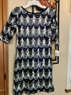 Brand new with tags girls size M/L sequin dress