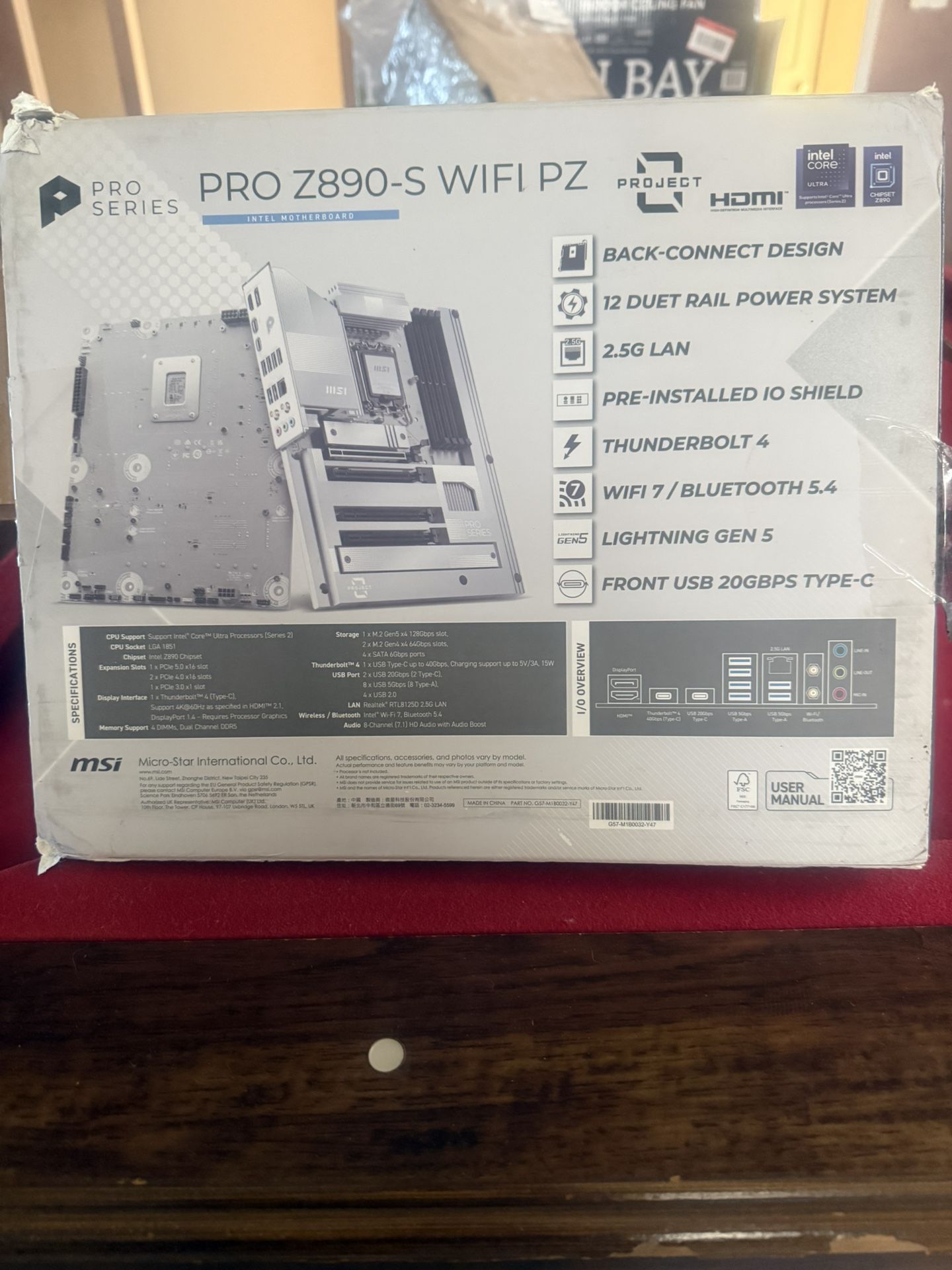 ASUS TUF Gaming Z890-Pro Wifi Intel LGA 1851 DDR5 ATX Motherboard