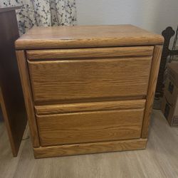 Wood Nightstand/ End Table