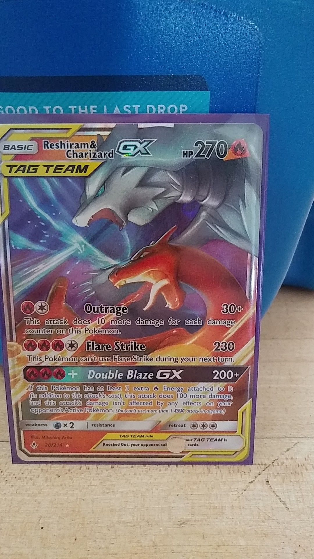 Reshiram and Charizard GX Card