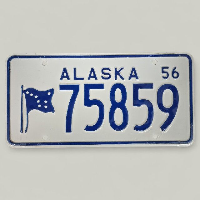 Vintage Alaska Plates 1956