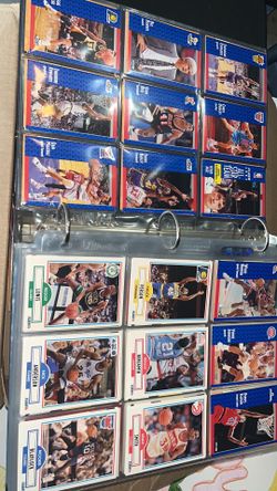 ALBUM FULL OF OLD BASKETBALL CARDS