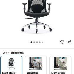 SIHOO M18 Upgraded Wheels Office Chair Ergonomic Desk Chair, Breathable Mesh Design High Back Computer Chair, Adjustable Headrest and Lumbar Support (