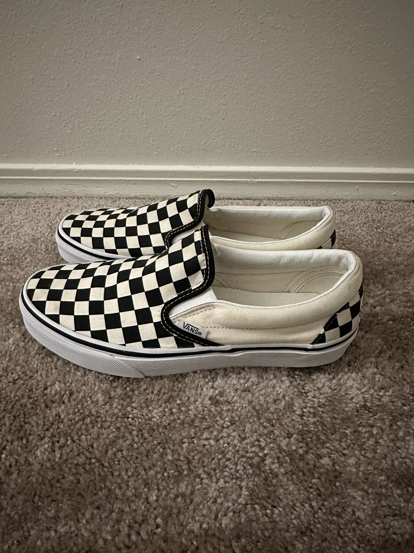 Vans Slip On Checkerboard Mens Size 8.0 Women’s Size 9.5