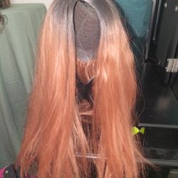 Human Hair Blend Wig