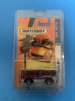 Matchbox - City Bus - Go Metro Los Angeles - 2008 MBX Metal - VHTF Red
