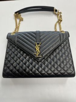 YSL MONOGRAM SATCHEL, USED CONDITION, FADING HARDWARE, ENTRUPY VERIFIED