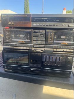 Sanyo receiver, dual cassette, Mitsubishi tuners