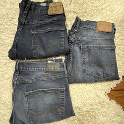 Levi’s men’s denim jeans 3pcs  Size 34x34  In very good condition