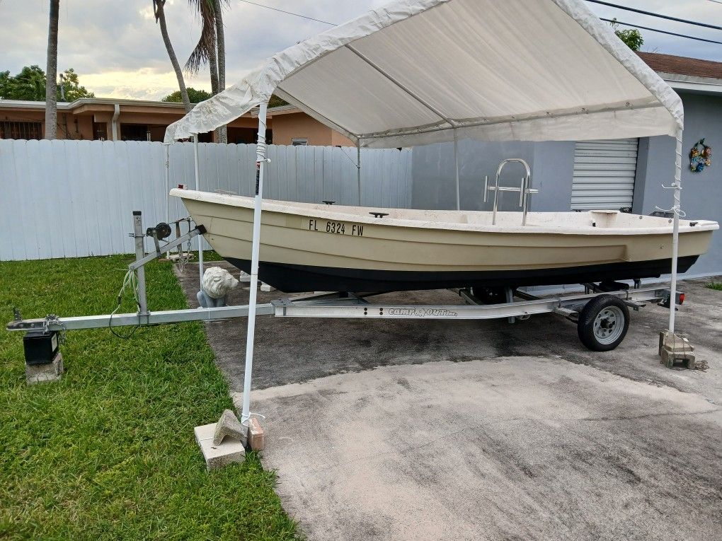 16ft Skiff boat With Trailer
