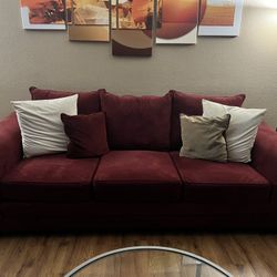 Maroon  Sofa 