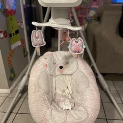 Fisher Price 6 Speed Dual Baby Swing Pink OBO