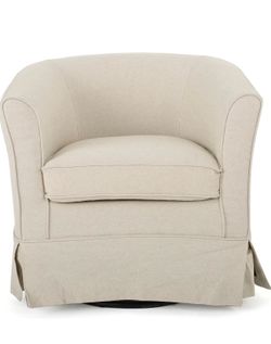 Swivel chair with ottoman
