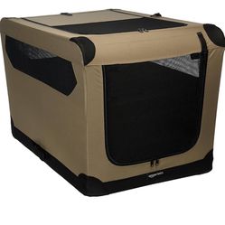 4.4 4.4 out of 5 stars 10,434 Amazon Basics - Folding Soft Crate for Cat, Dog, Rabbit, 36 Inch, Tan, 35.8"L x 24.0"W x 24.0"H
