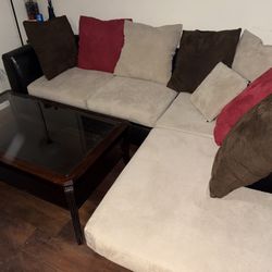 L Shaped Sectional (with Coffee Table)