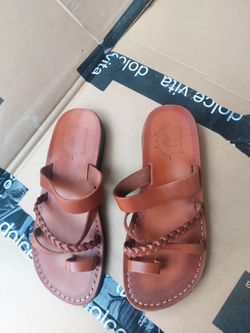 Jerusalem Hand Made Sandals Shoes Size 42EU