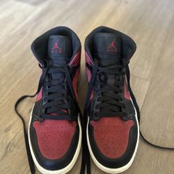 Used Nike Jordan 1 Mid Gym ‘Red/Black’ - Mens Size 10