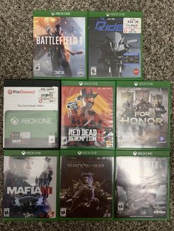 Xbox one games, all in great shape, ready to play!
