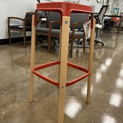 Red Magis Steelwood Barstool