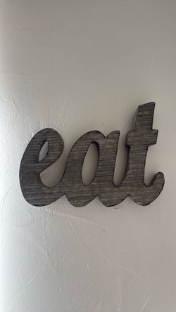Metal "Eat" Wall Sign Farmhouse Decor