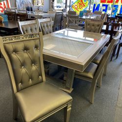Dining Table With 6 Chairs And Leaf