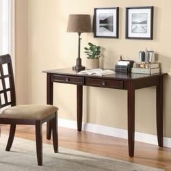 Brand New 2 Piece Dark Amber Desk and Chair