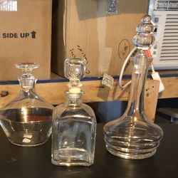 Whiskey decanters