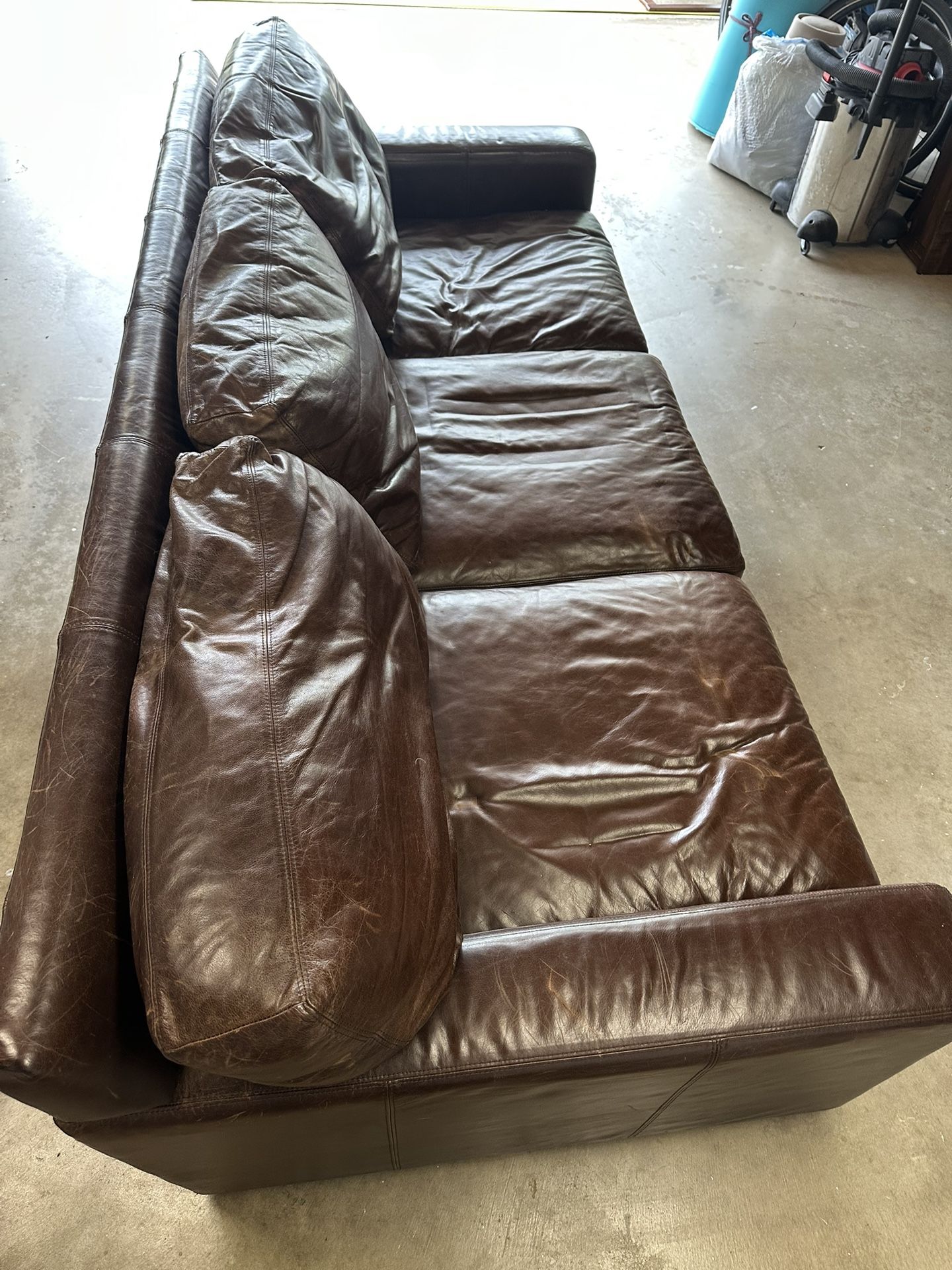 Leather couch