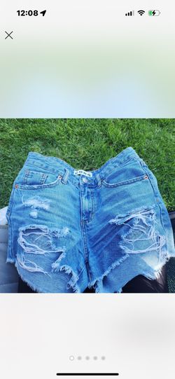 S.O.N.G. Ripped Jean Shorts
