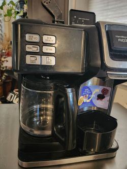 Flex brew coffee maker dual action