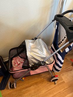 Pink Baby Stroller with Canopy