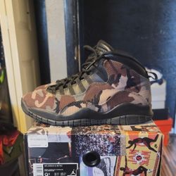 Jordan 10 Desert Camo Good Cond Sz 9.5 $150