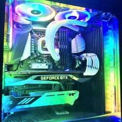 Liquid cooling gaming pc desktop computer i7 9700k gtx 1080ti 32gb ram 512gb ssd