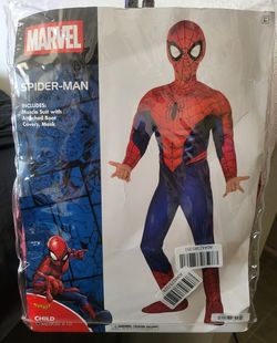 Brand new child's spider man Halloween custome
