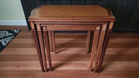 Antique nesting tables (restored)