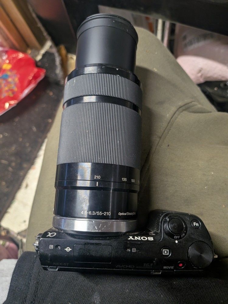 Sony NEX-5T Camera System With A Sony 55-210 Optical Steady Shot Telephoto Lens